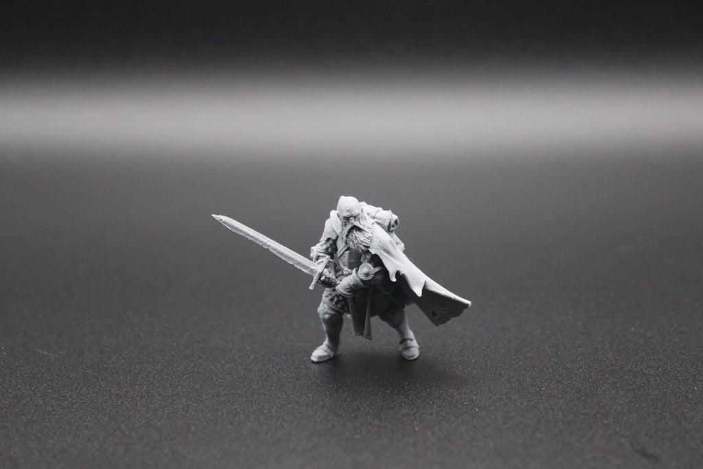 Bald Male Swordsman - Miniature