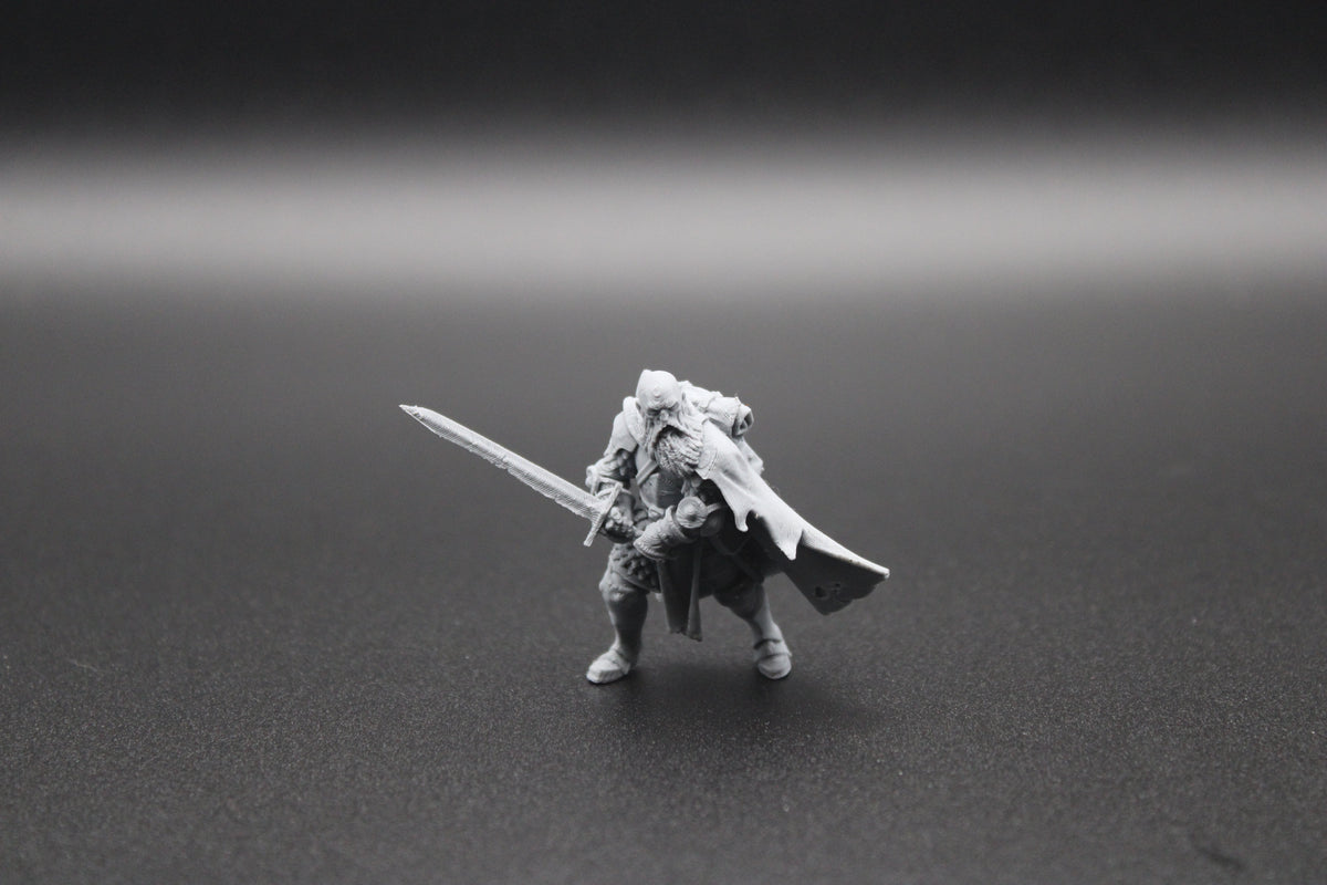 Bald Male Swordsman - Miniature