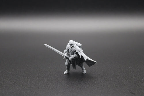 Bald Male Swordsman - Miniature