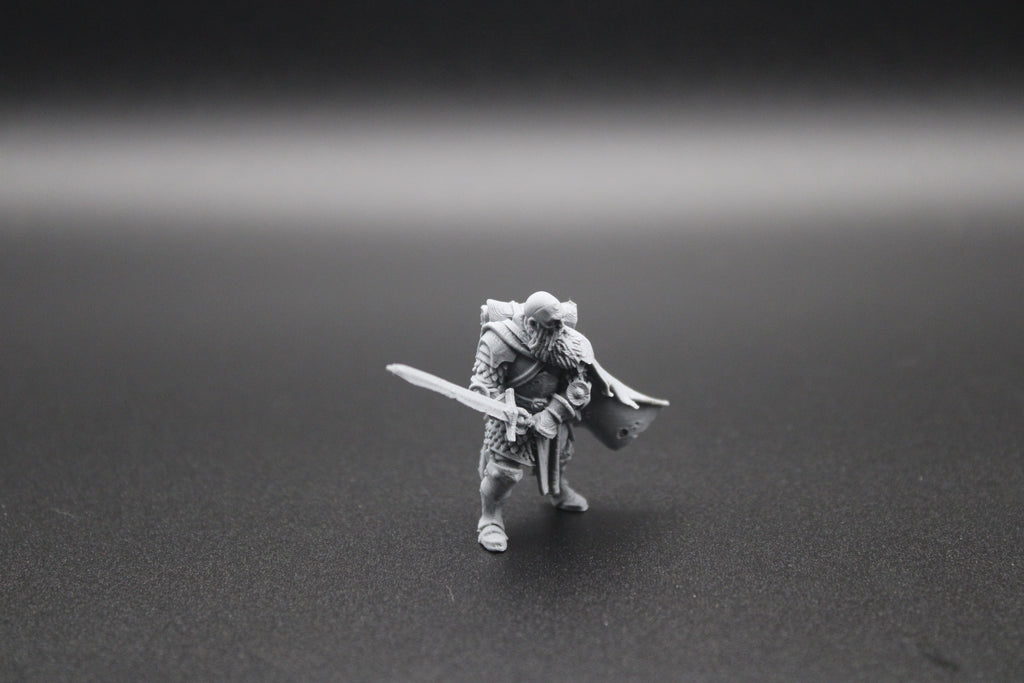 Bald Male Swordsman - Miniature