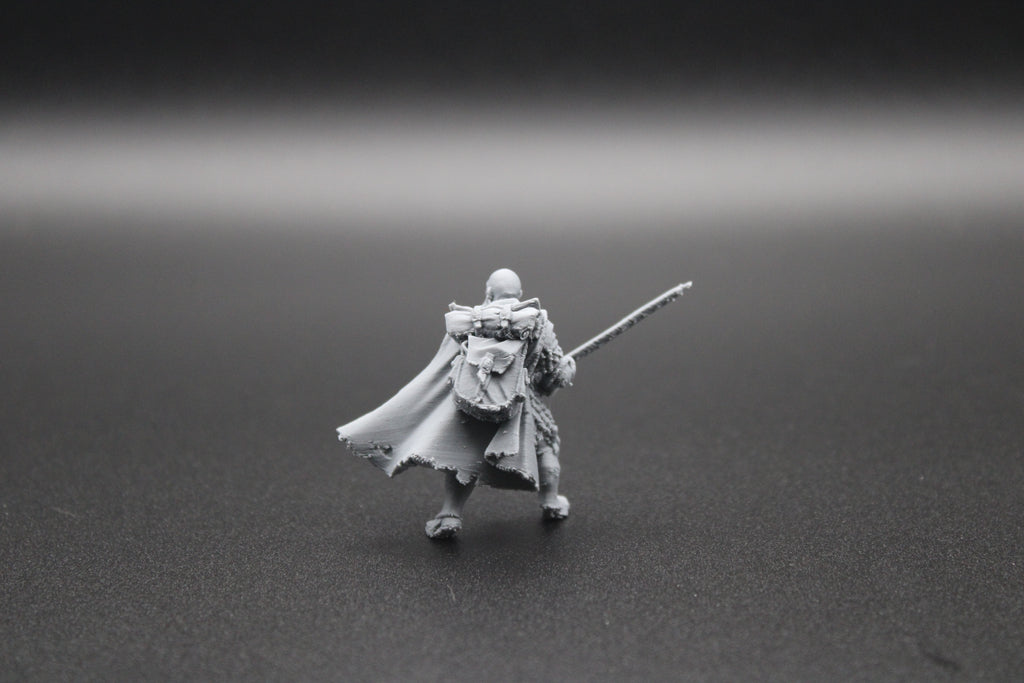 Bald Male Swordsman - Miniature