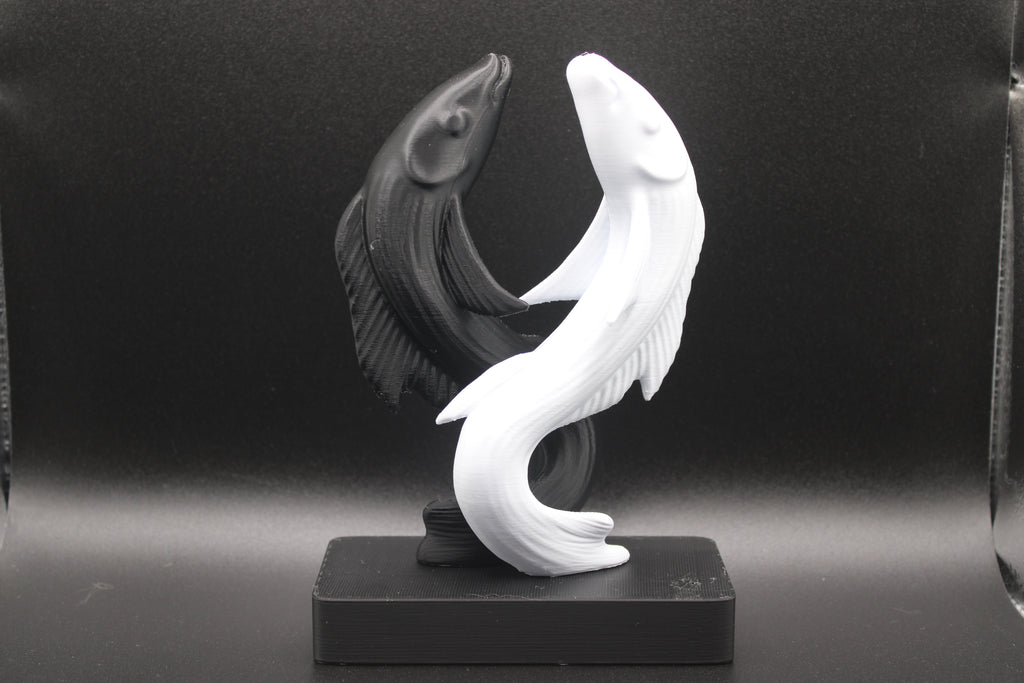 Yin-Yang Koi Sculpture