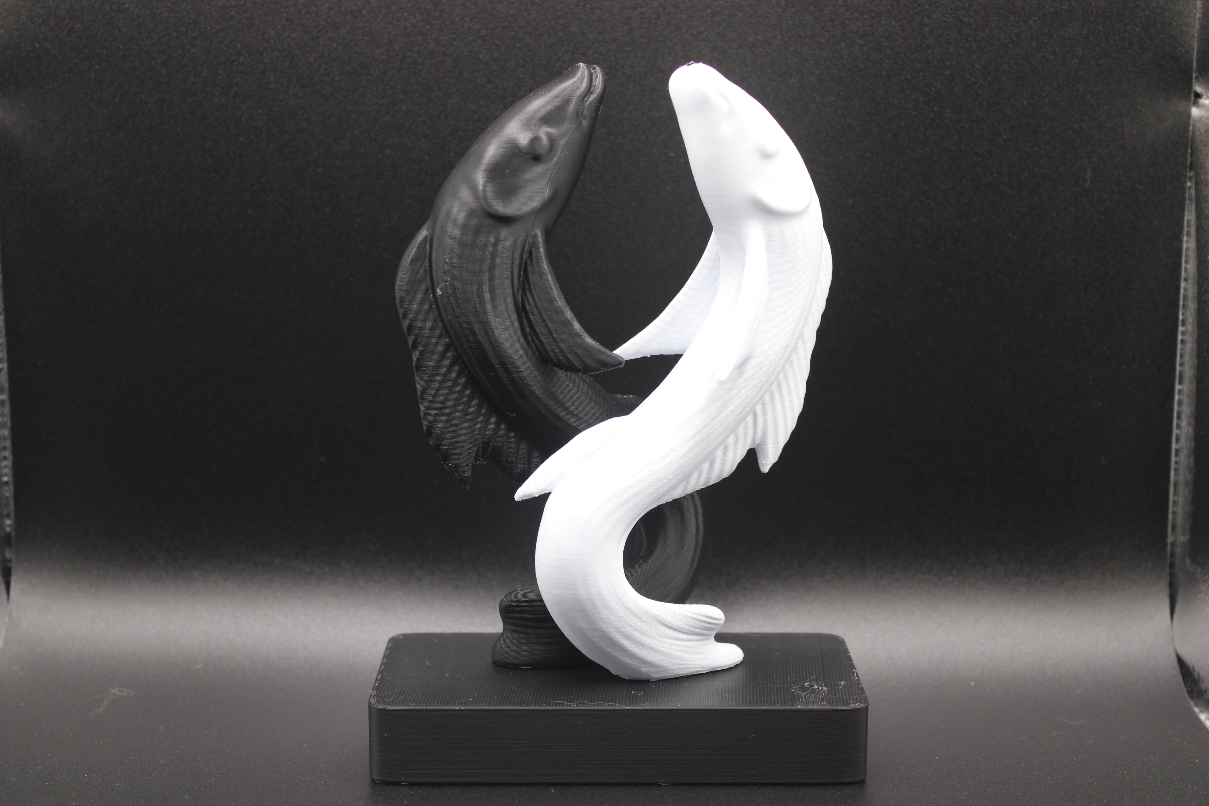 Yin-Yang Koi Sculpture