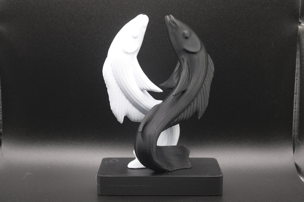 Yin-Yang Koi Sculpture