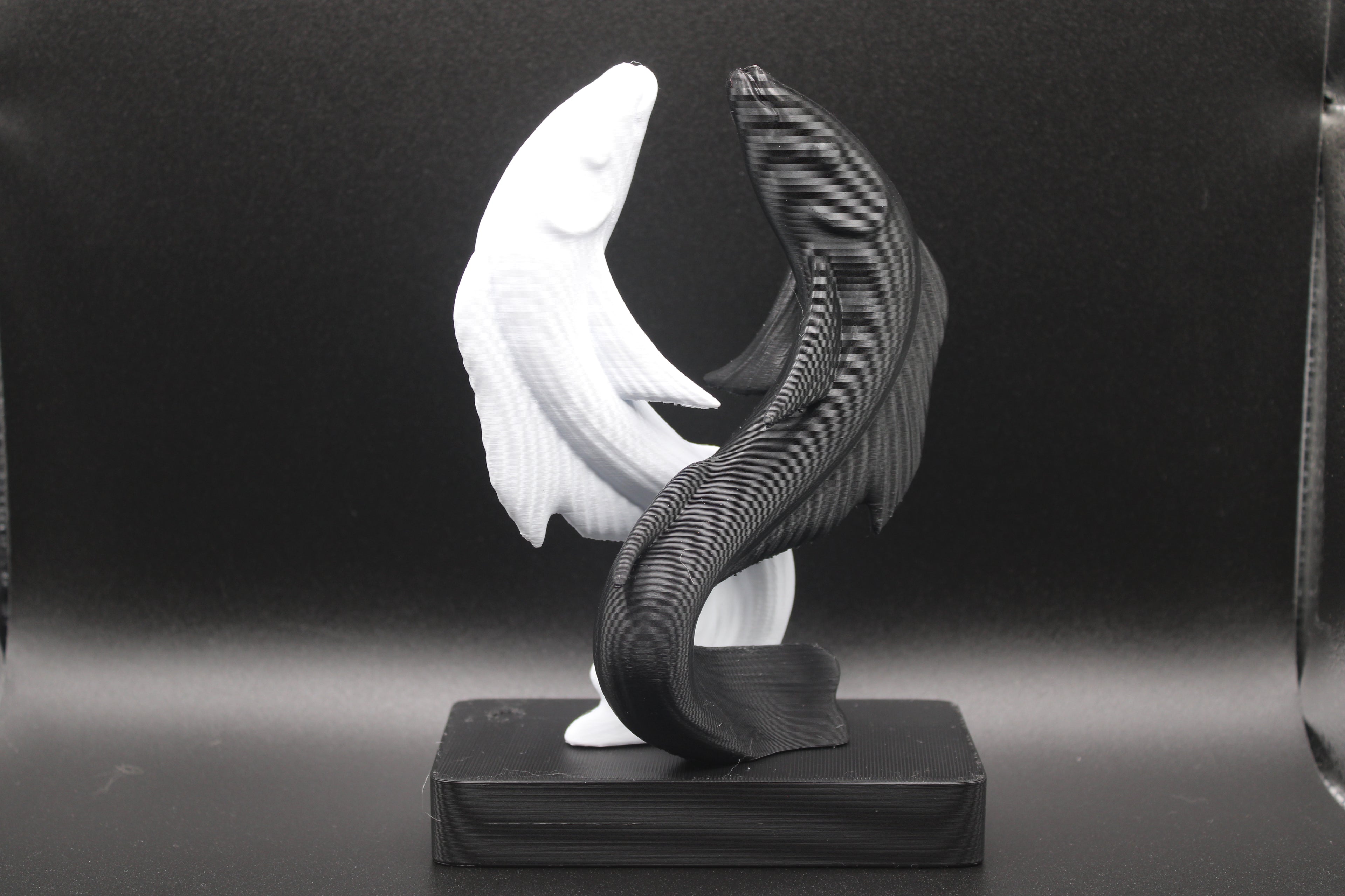 Yin-Yang Koi Sculpture
